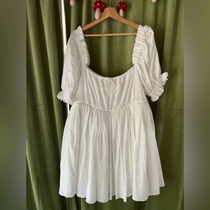 Selkie Beach Day Dress in Ivory Size XXL